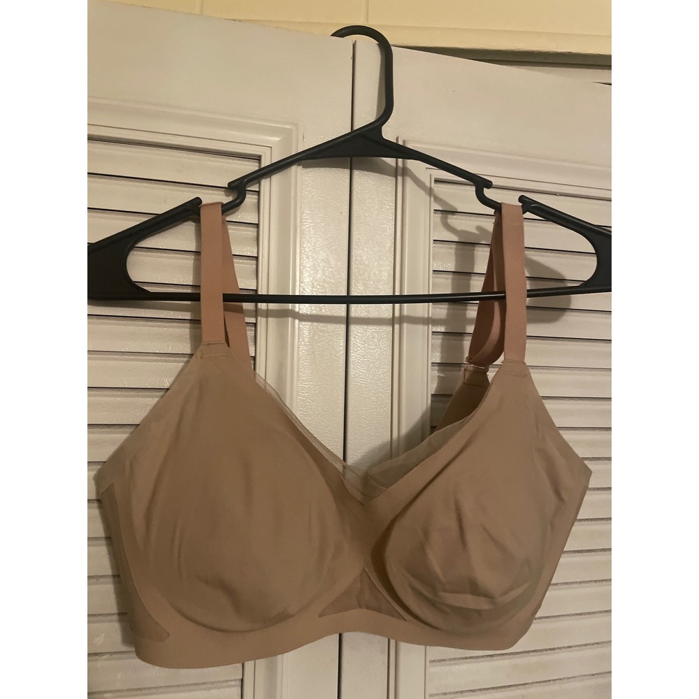Honeylove Shapewear Bra Tan Size S 34B/C Comfort Support Mesh Detail